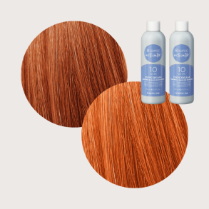 Bionic Color Hrfarve - 6/46 + 8/46 og 2 stk. 3% beize (mellemblond-brun kobber/rd - uden ammoniak)