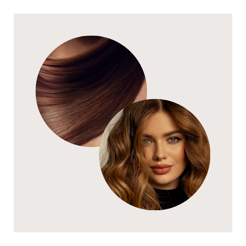 Bionic Color Hrfarve - 6/7 + 6/34 (brun chokolade med touch af gylden/kobber)