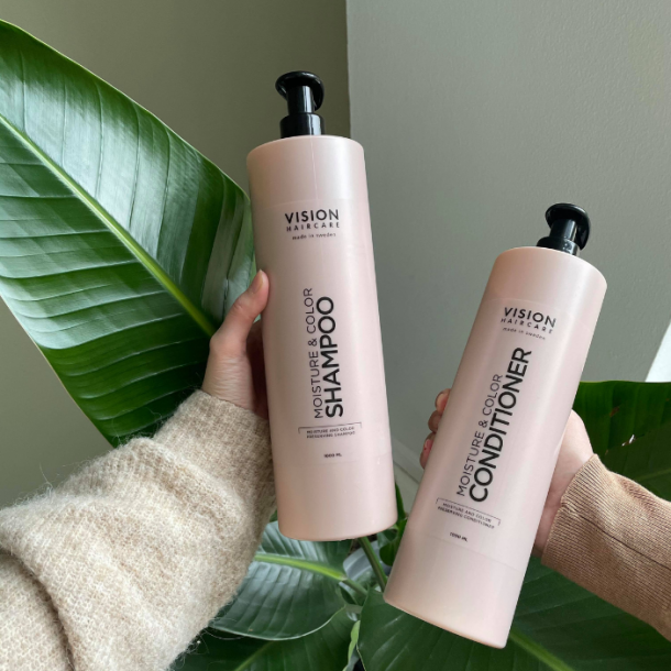 Vision. Moisture &amp; Color Shampoo og Moisture &amp; Color Conditioner 1000 ml. s�t 