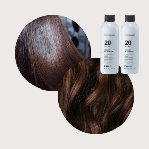 Inebrya Color H�rfarve - 5/00 + 5/9 og 2 stk. 6% beize (m�rk brun chokoladebrun med st�rk d�kkeevne)