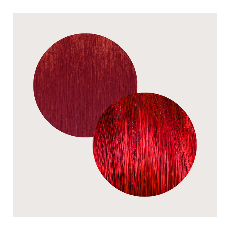 Inebrya Color Hrfarve - 7/66F + Mixtone - Rosso (lys brun ekstra, ekstra intens rd)