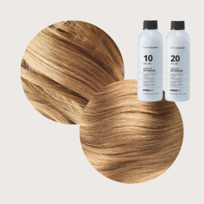 Inebrya Color H�rfarve - 9/00 + 9/73 og 3% + 6% beize (blond brun/gylden med ekstra st�rk d�kkeevne)